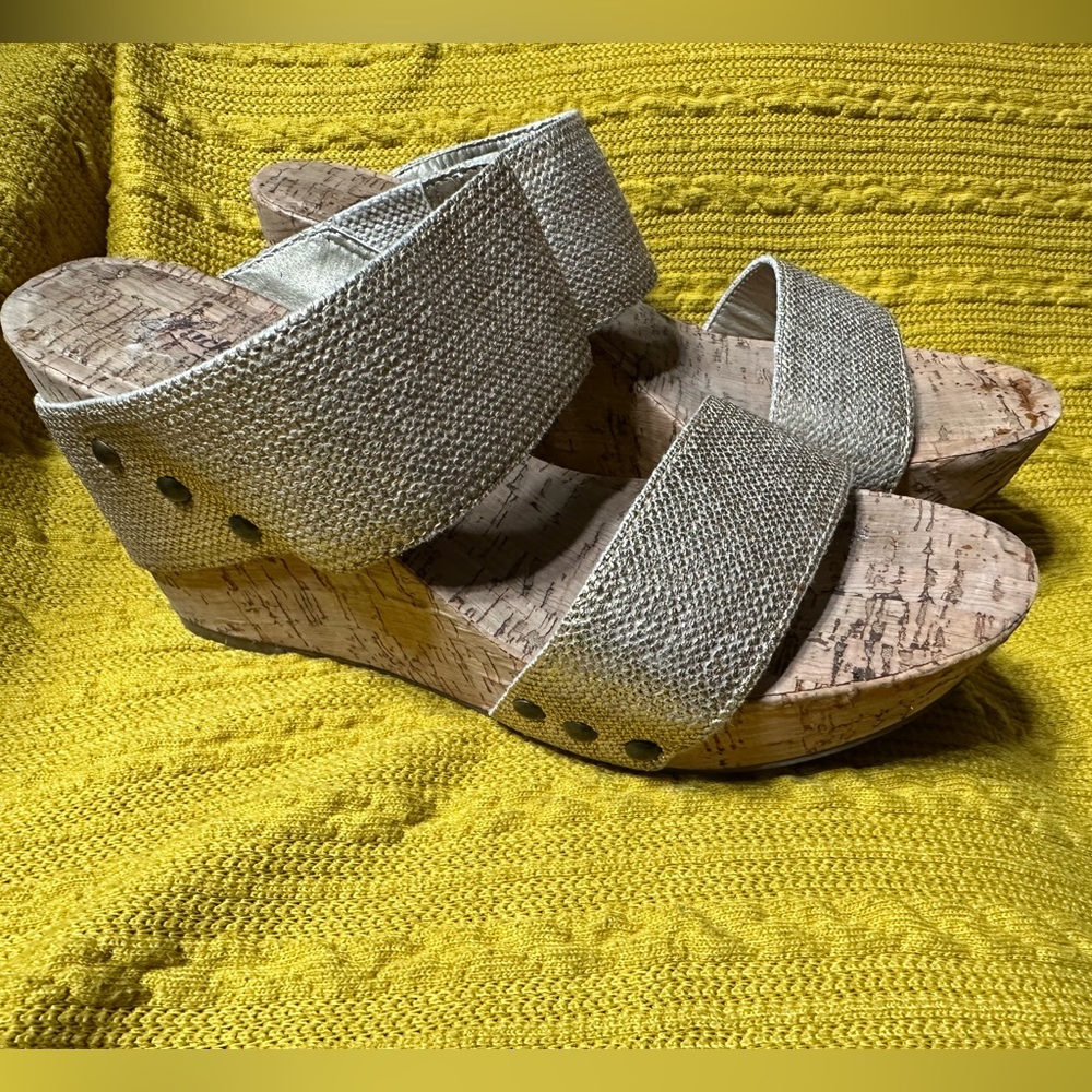 Women’s Lucky Brand Metallic Wedges 6.5